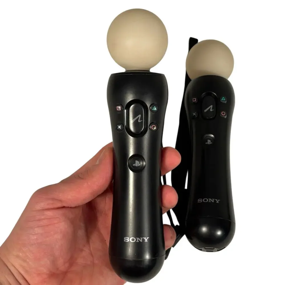 Sony Playstation PS3 Motion Controller Lot of 2 CECH-ZCM1U Wireless Controllers